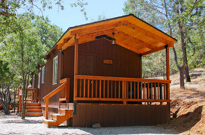 Front of Large Cabin