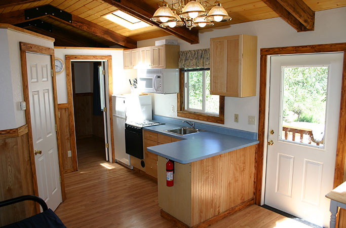 Kitchen in Large Cabin