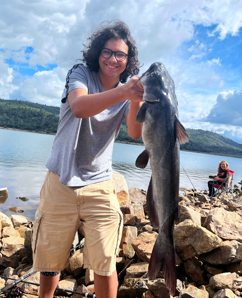 Collins Lake :: Massive Catfish Caught on a Night Crawler, Trout